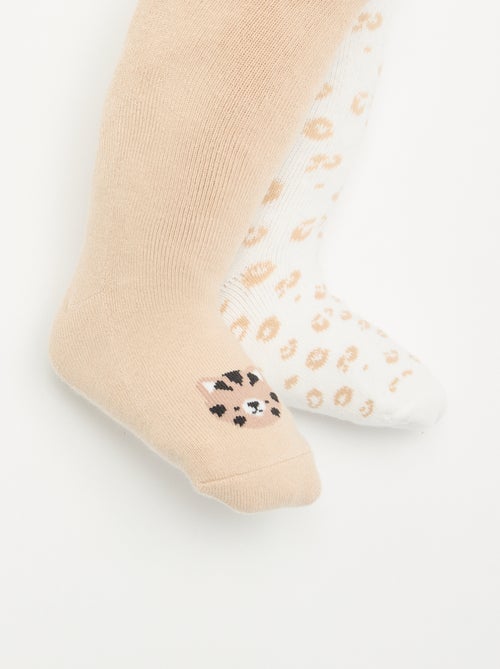 Lot de 2 paires de collants - Kiabi