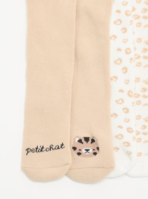 Lot de 2 paires de collants - Kiabi