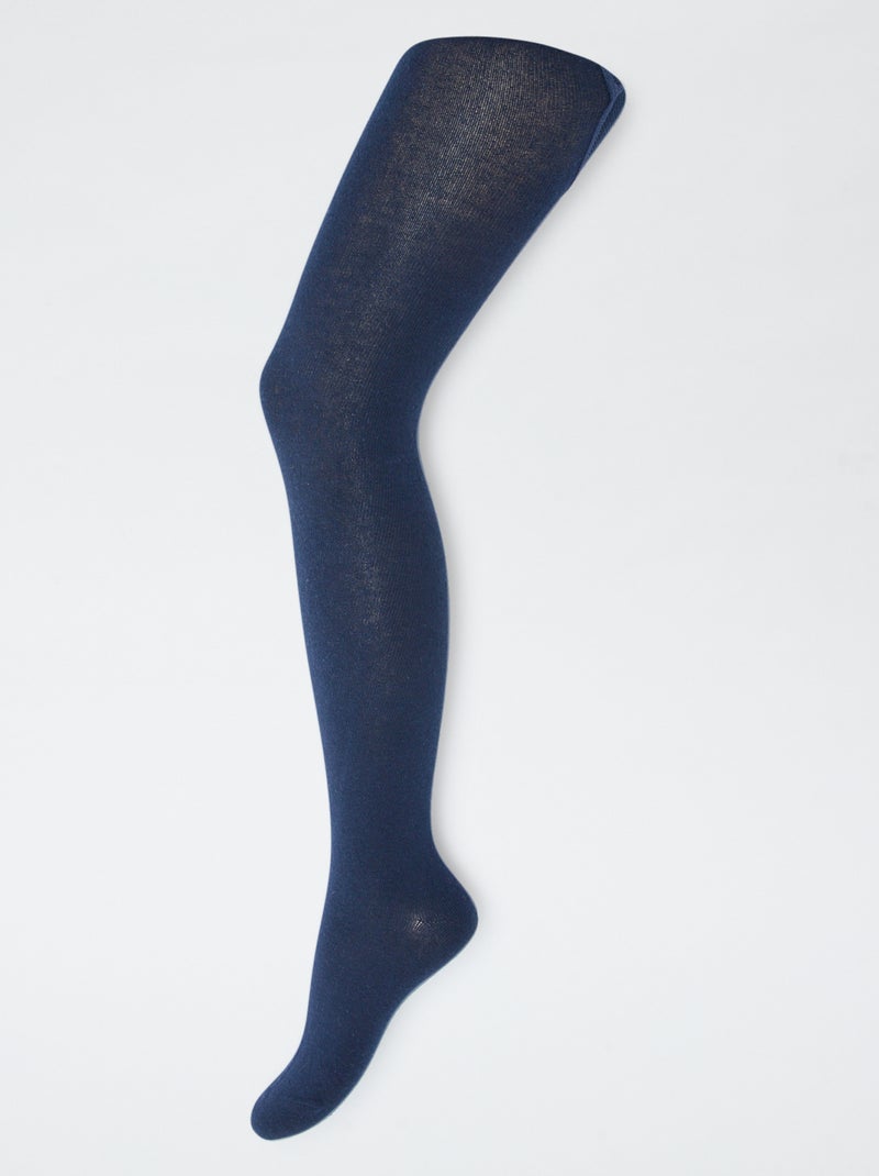 Lot de 2 paires de collants chauds unis Beige - Kiabi