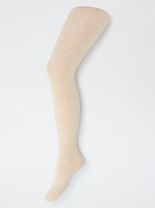 Lot de 2 paires de collants chauds unis - Kiabi