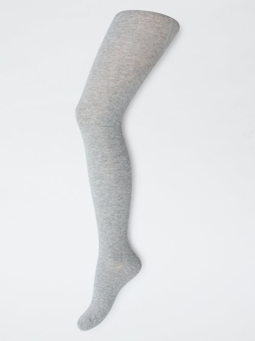 Lot de 2 paires de collants chauds unis - Kiabi