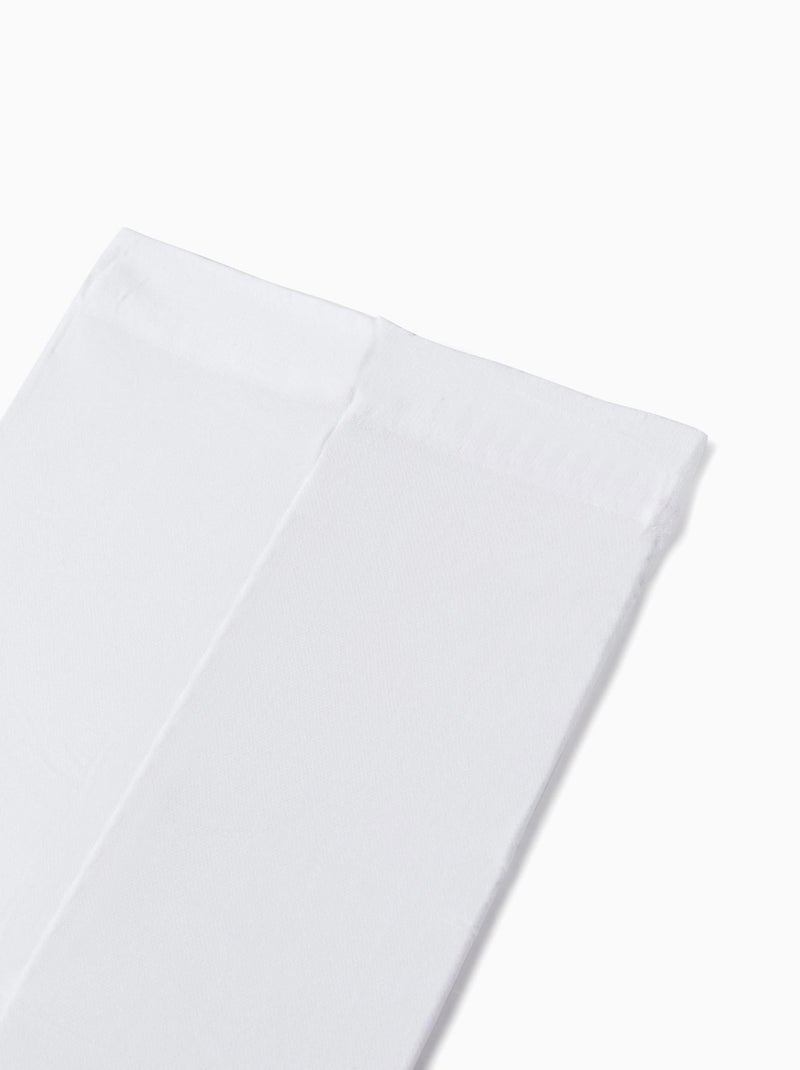 Lot de 2 Paires de Collants en Microfibre 40 Den Blanc - Kiabi