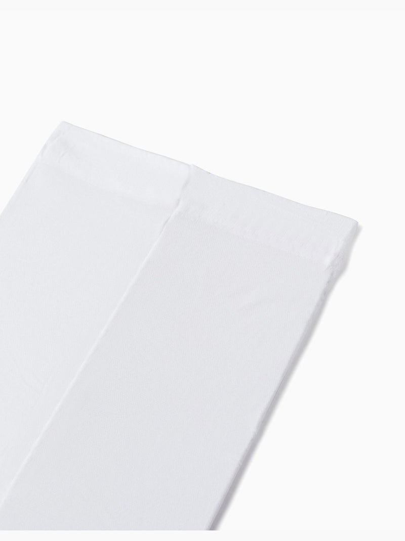 Lot de 2 Paires de Collants en Microfibre 40 Den Blanc - Kiabi