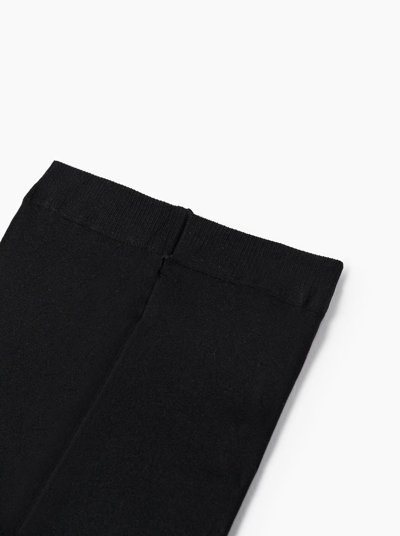 Lot de 2 Paires de Collants en Microfibre 40 Den Noir - Kiabi