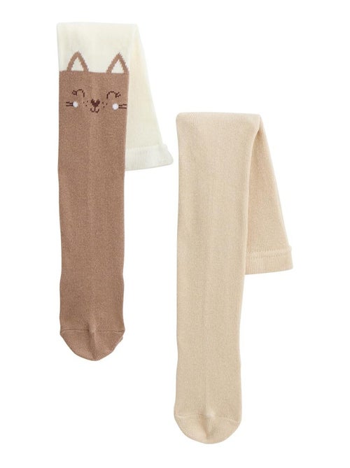 Lot de 2 paires de collants enfant Chincha - Kiabi