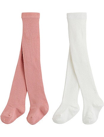 Lot de 2 paires de collants enfant cléo