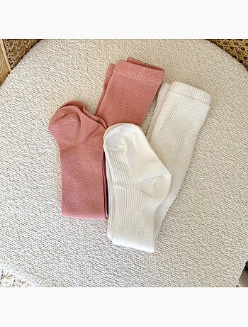 Lot de 2 paires de collants enfant cléo