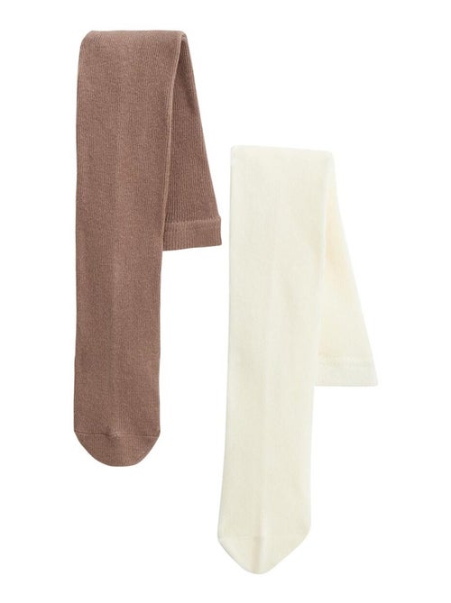 Lot de 2 paires de collants enfant Matcha - Kiabi