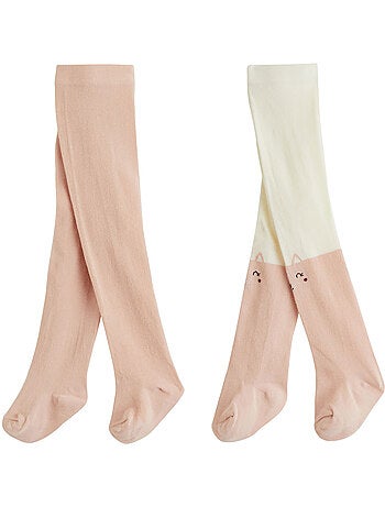 Lot de 2 paires de collants enfant misti