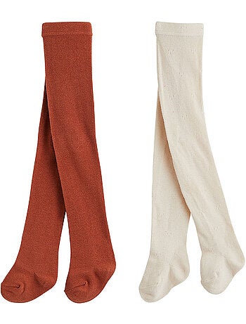 Lot de 2 paires de collants enfant ollie