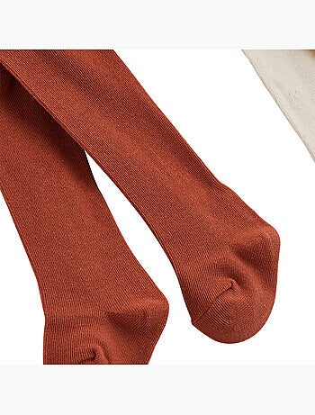 Lot de 2 paires de collants enfant ollie