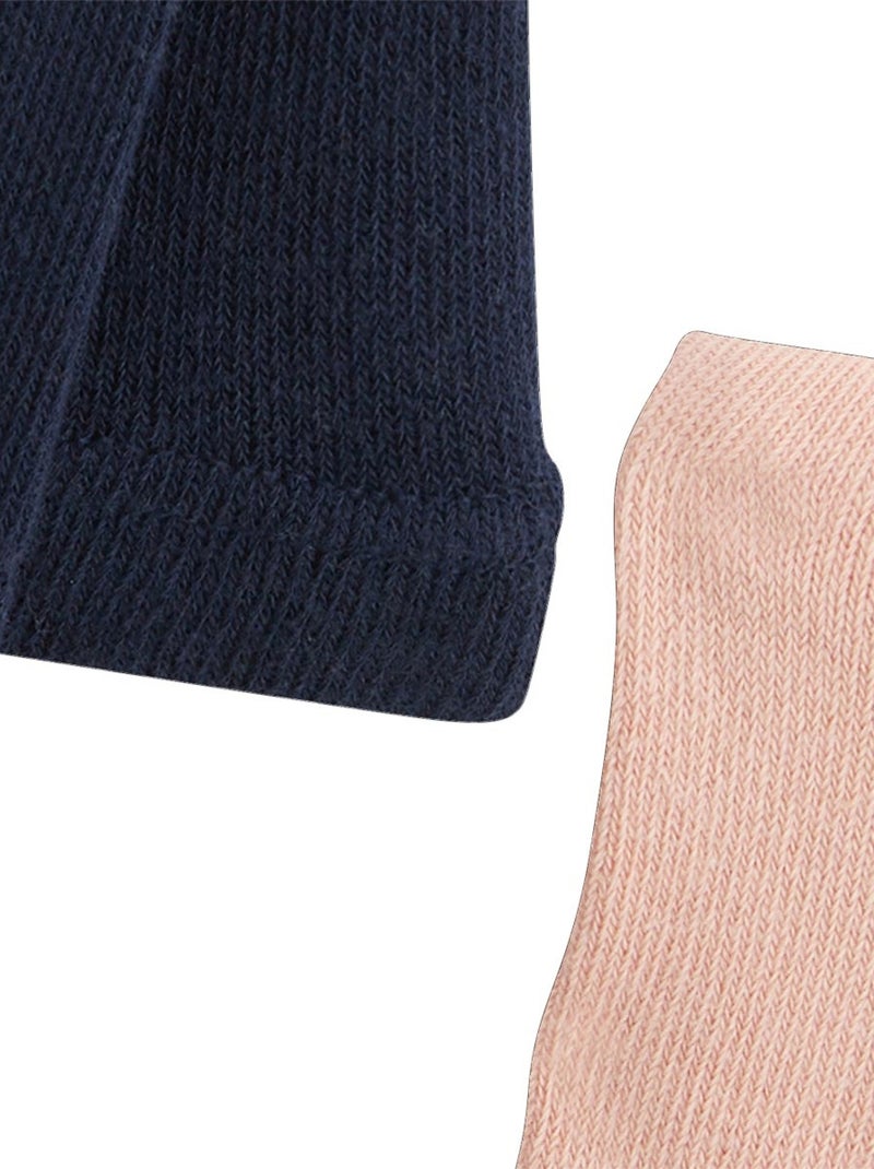 Lot de 2 paires de collants enfant Tchatcha Bleu - Kiabi