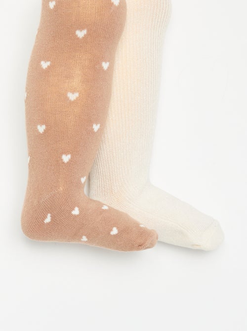 Lot de 2 paires de collants fantaisie - Kiabi Lot de 2 paires de collants fantaisie - Kiabi