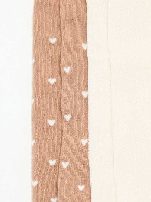 Lot de 2 paires de collants fantaisie - Kiabi Lot de 2 paires de collants fantaisie - Kiabi