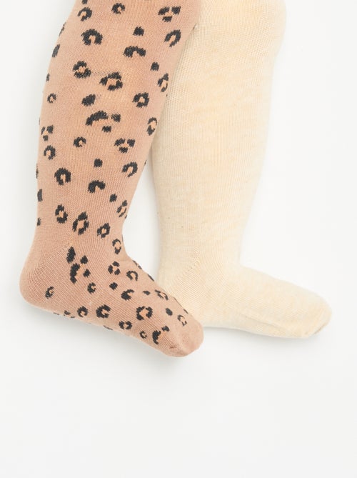 Lot de 2 paires de collants fantaisie - Kiabi Lot de 2 paires de collants fantaisie - Kiabi