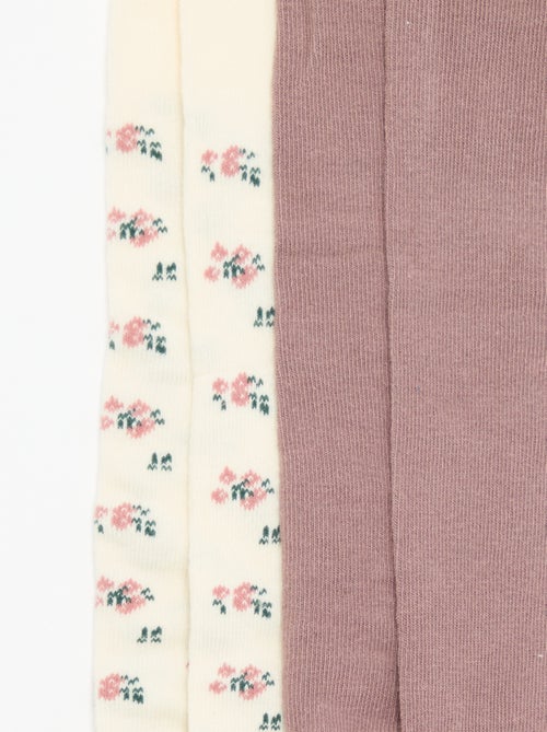Lot de 2 paires de collants fantaisie - Kiabi Lot de 2 paires de collants fantaisie - Kiabi