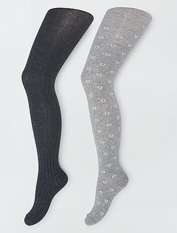 Lot de 2 paires de collants - Kiabi