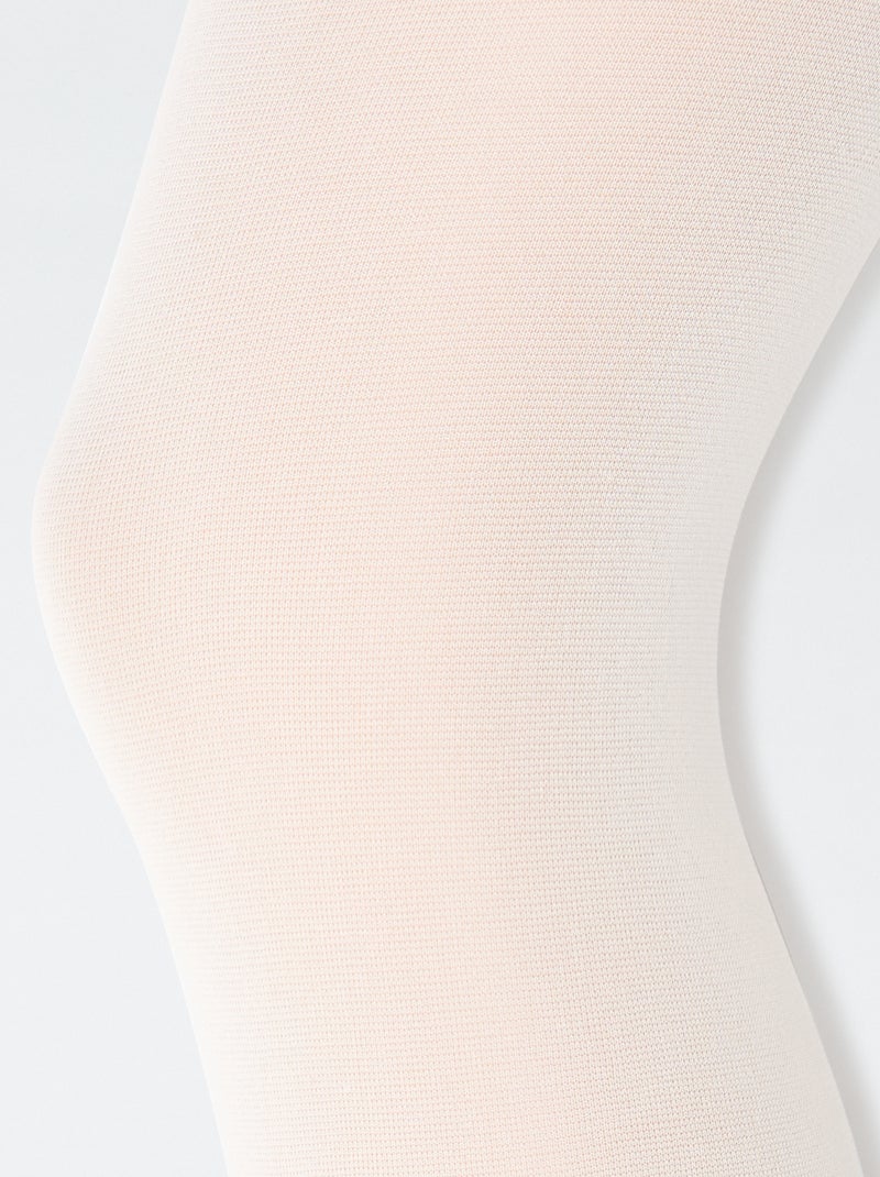 Lot de 2 paires de collants légers Blanc - Kiabi