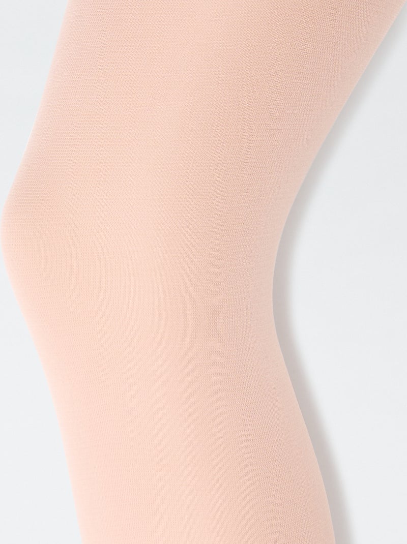 Lot de 2 paires de collants légers Rose - Kiabi