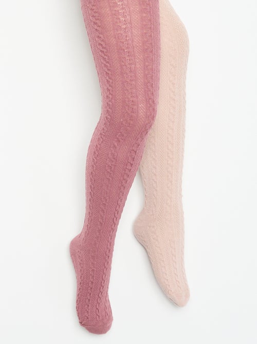Lot de 2 paires de collants - Kiabi Lot de 2 paires de collants - Kiabi