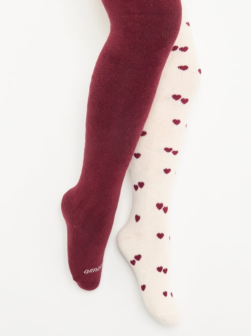 Lot de 2 paires de collants - Kiabi Lot de 2 paires de collants - Kiabi