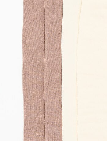 Lot de 2 paires de collants unies