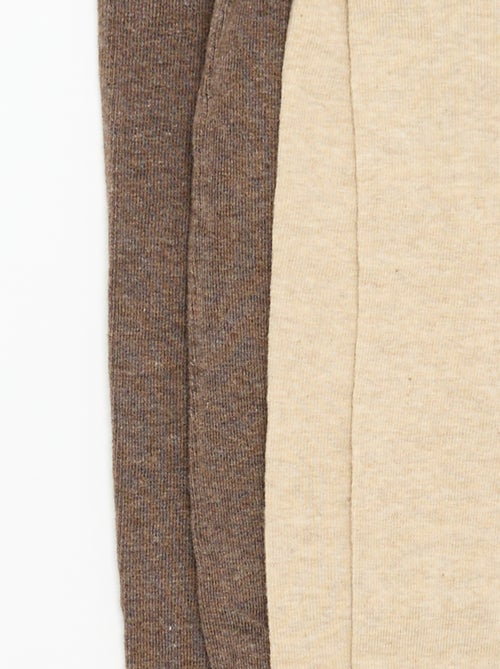 Lot de 2 paires de collants unies - Kiabi