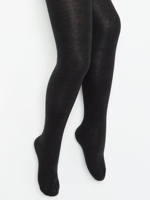 Lot de 2 paires de collants unies - Kiabi Lot de 2 paires de collants unies - Kiabi