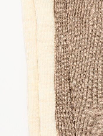 Lot de 2 paires de collants unis