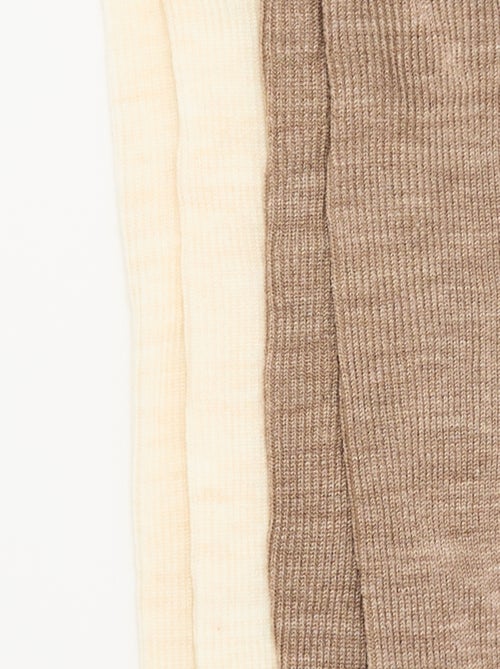 Lot de 2 paires de collants unis - Kiabi Lot de 2 paires de collants unis - Kiabi