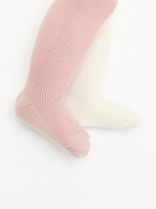 Lot de 2 paires de collants unis - Kiabi Lot de 2 paires de collants unis - Kiabi