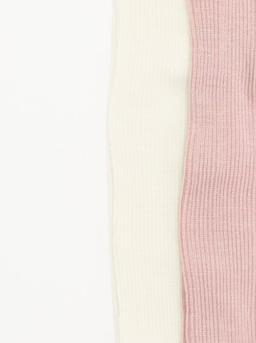 Lot de 2 paires de collants unis - Kiabi Lot de 2 paires de collants unis - Kiabi