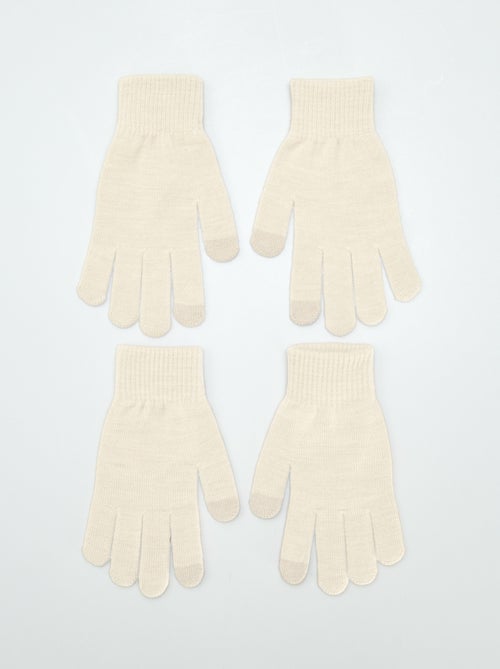 Lot de 2 paires de gants - Kiabi