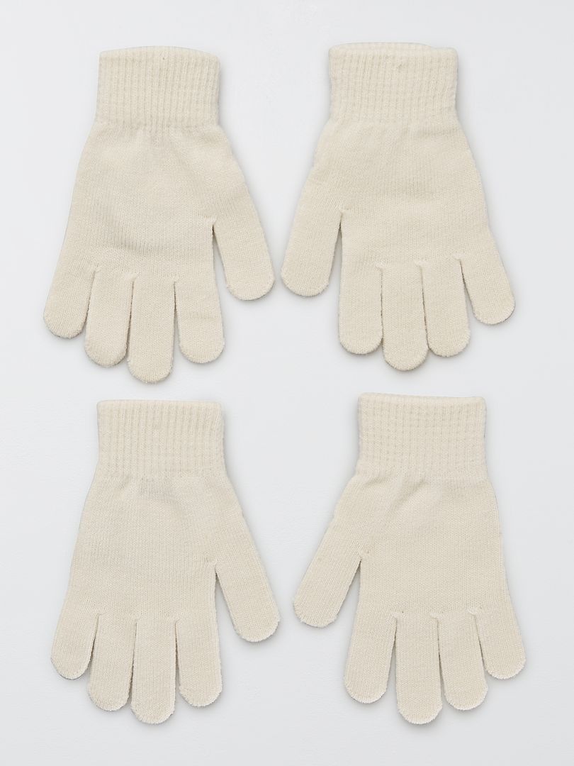 gants enfants blanc