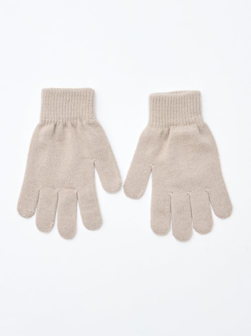 Lot de 2 paires de gants en maille - Kiabi