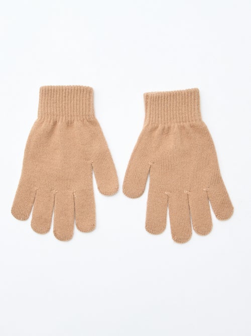 Lot de 2 paires de gants en maille - Kiabi