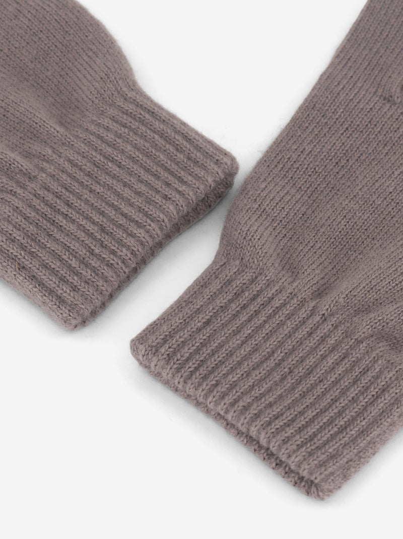 Lot de 2 paires de gants en maille Beige - Kiabi