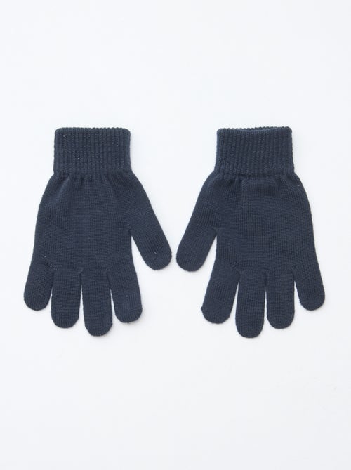Lot de 2 paires de gants en maille - Kiabi