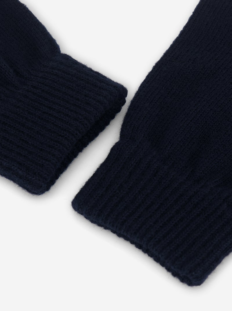 Lot de 2 paires de gants en maille Bleu - Kiabi