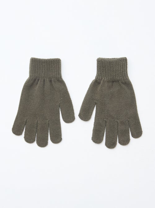 Lot de 2 paires de gants en maille - Kiabi