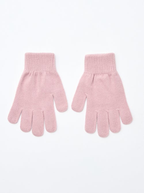 Lot de 2 paires de gants en maille - Kiabi