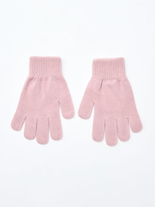 Lot de 2 paires de gants en maille - Kiabi