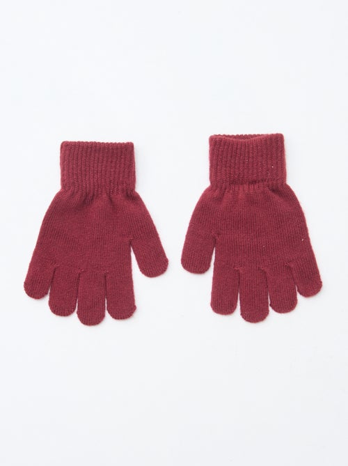 Lot de 2 paires de gants en maille - Kiabi