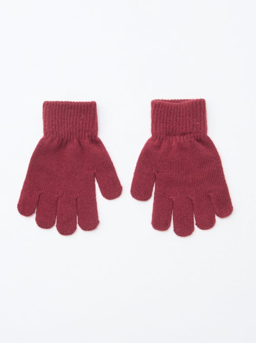 Lot de 2 paires de gants en maille - Kiabi