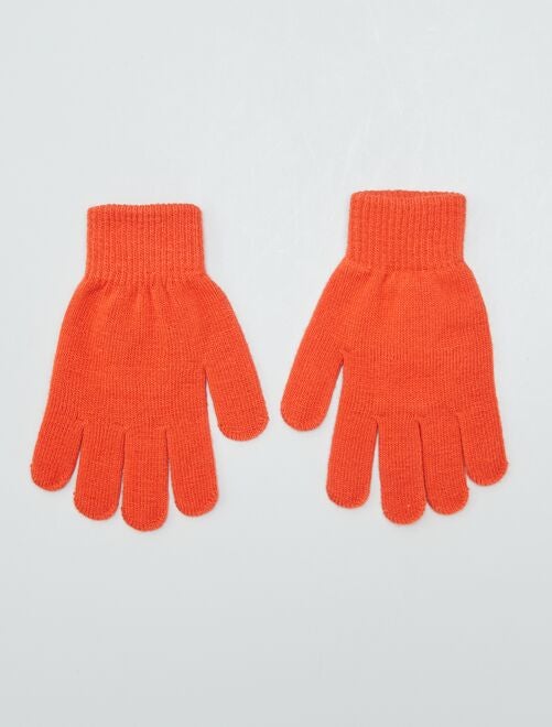 Paire de gants mitaines en sherpa - Blanc - Kiabi - 7.00€