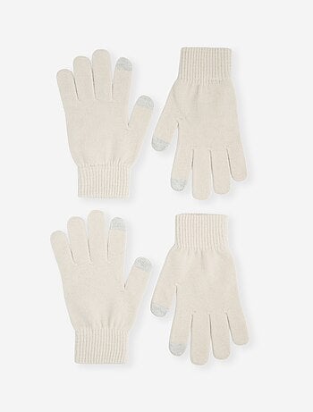Lot de 2 paires de gants tactiles