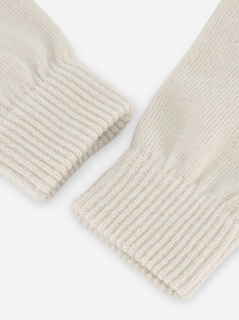 Lot de 2 paires de gants tactiles Beige - Kiabi