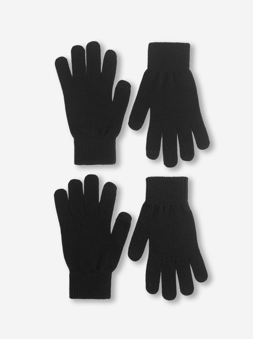 Lot de 2 paires de gants tactiles - Kiabi