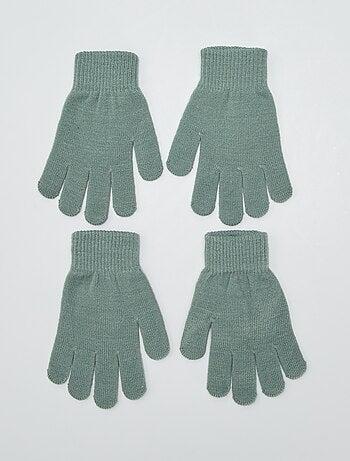 Lot de 2 paires de gants - Kiabi