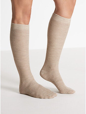 Lot de 2 paires de mi-bas 50% laine - DAXON